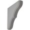 Ekena Millwork 1 3/4"W x 10"D x 10"H Stratford Wood Vintage Decor Bracket, Pebble Grey BKTWD02X10X10STPG - alternate 1